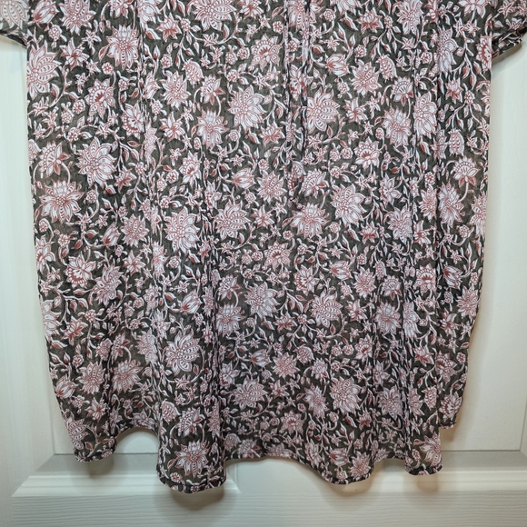 Anthropologie V-Neck Flutter-Sleeve Blouse size XL - Picture 6 of 12